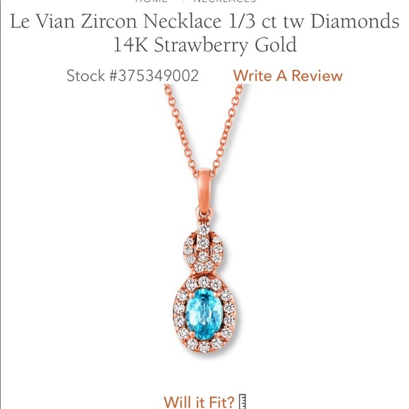 Le Vain Jewelry - Le Vian Zircon Necklace 1/3 ct tw Diamonds